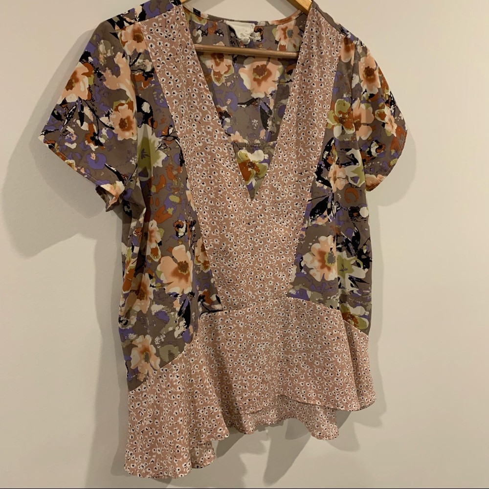 Anthropologie Floral Shirt